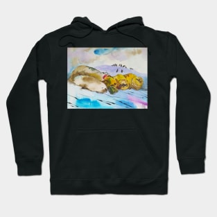 Seal watercolor hand drawn Hoodie